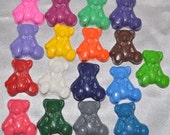 Recycled Crayons Teddy Bear Shaped Total of 17 All Different colors Il_170x135