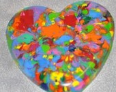 Recycled Crayons Heart Shaped / Total of 12. Il_170x135