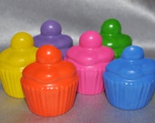 Recycled Crayons Cupcake with a flat back, Total of 6. Il_170x135
