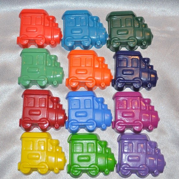 Recycled Crayons Train Shaped Total of 12. Il_570xn