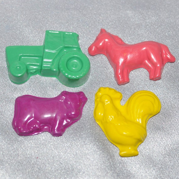 Recycled Crayons Animal Shaped Total of 48 Crayons, Party set for 12 Kids. Il_570xn