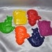 Recycled Crayons Large Pirate Shaped Total of 6.