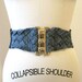 Hand woven denim belt - Eco friendly Hemp / Organic cotton blend waist belt