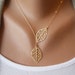 Leaf Lariat in Gold