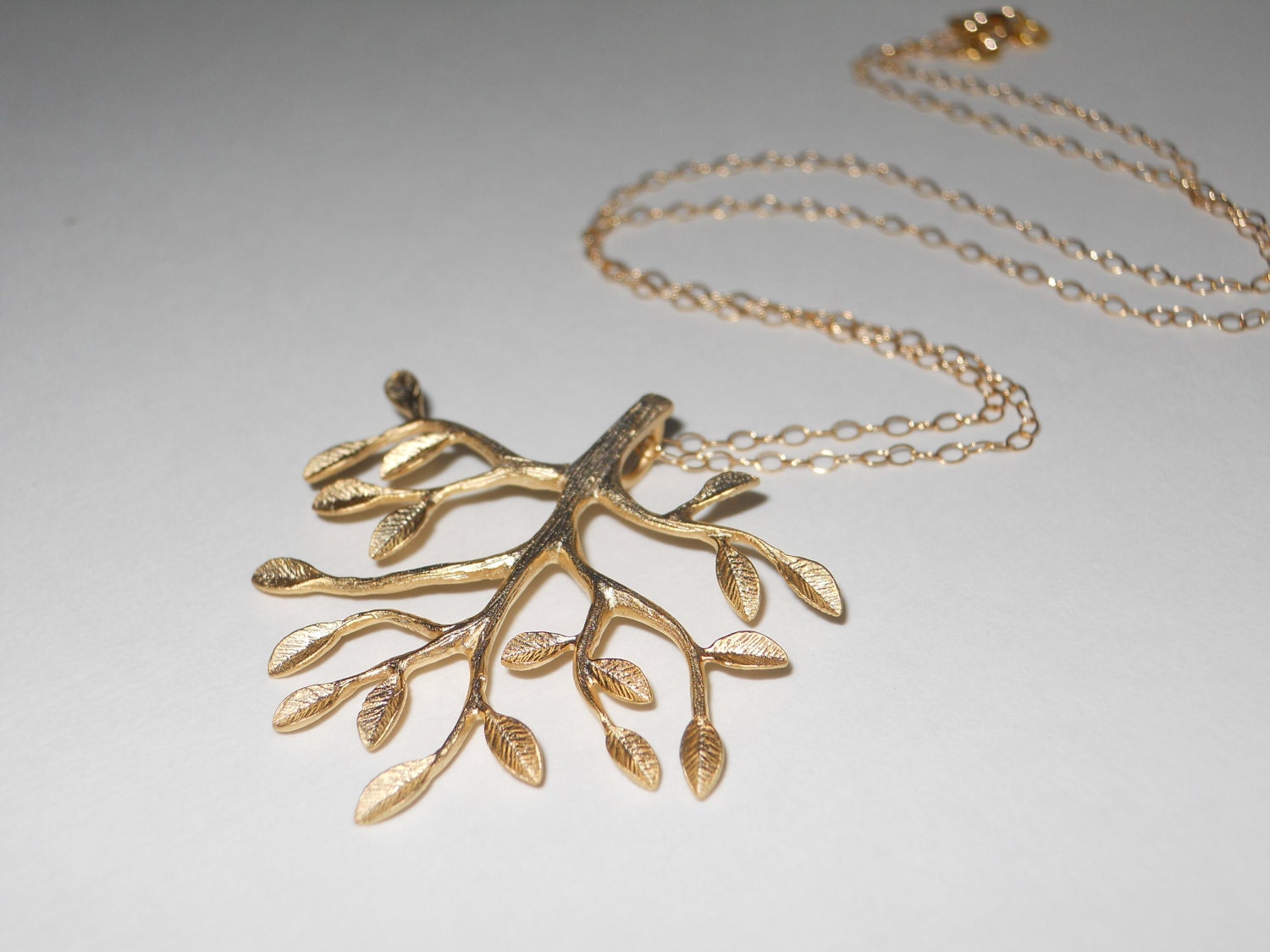 Tree Necklace in Gold