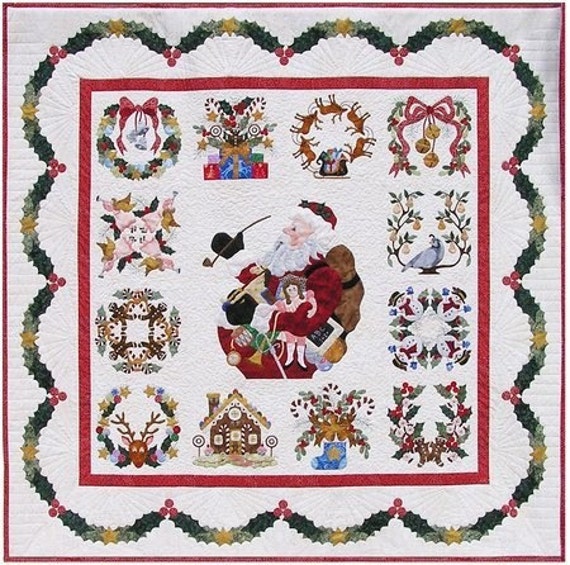 items-similar-to-p3-designs-baltimore-album-christmas-applique-13-quilt-pattern-bom-on-etsy