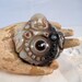 Carved Agate Buddha and Eye Focal Bead