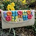Vintage Straw Floral Clutch