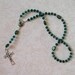 Inexpensive Irish rosary with shamrocks