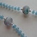 March Birthstone, Genuine Aquamarine Rosary - Small