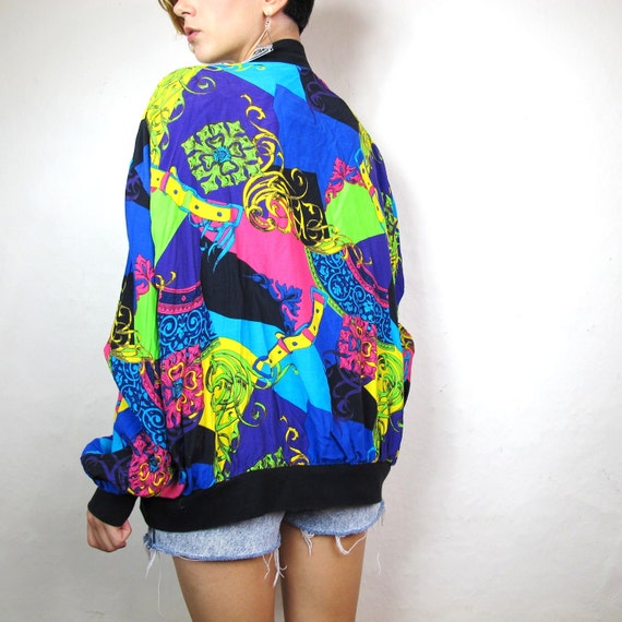 Colorful Bomber Jacket - Jacket To