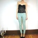 Handmade. Green Circus Pixel Leggings (Xs)