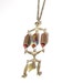 70s Gypsy Desert Tiered Glass Beads Long Necklace