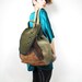 S A L E Color Blocked Suede Large School Backpack
