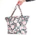 S A L E 90s Girly Grunge Large Quilted Floral Tote Bag