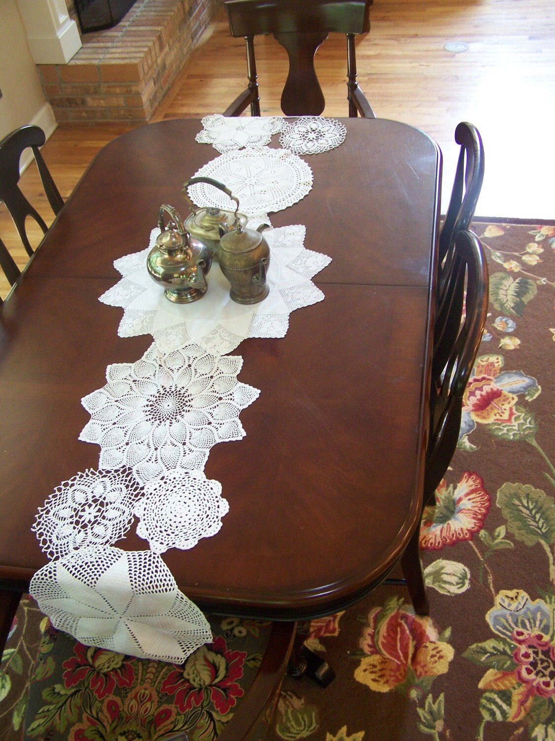 Vintage Doily Table Runner