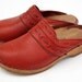 Boho Vachetta Leather Clog Bastad-Toffeln Sz 40 Euro or 9.5 10 US SWEDEN