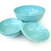 Turquoise Melmac Apollo Ware Salad Bowl Set