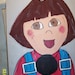 Dora Corn hole game with 4 bean bags