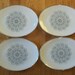 Anchor Hocking Plates Platters Suburbia Vienna Large Oval Platter Metalic Silver Trim set of 4