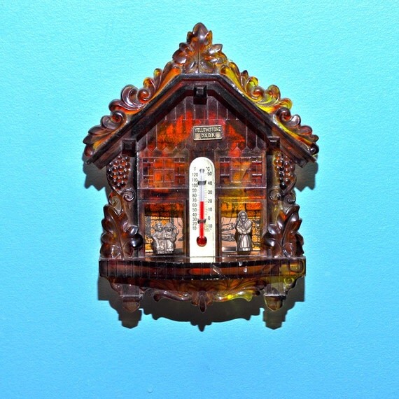 Vintage Retro Mystic Weather Forecaster Barometer Souvenir of