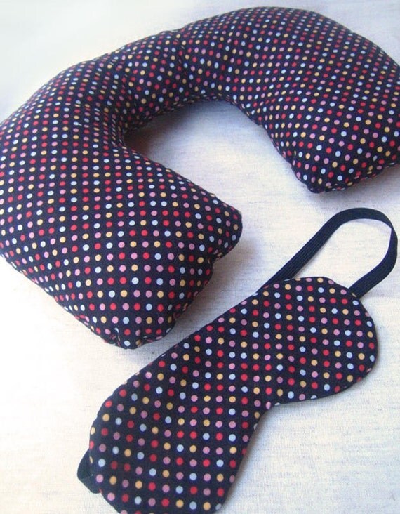 Travel Neck PIllow and Eye Mask Set