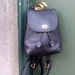 AUTHENTIC Black Leather COACH Mini BACKPACK PURSE
