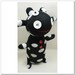 Free Shipping White dots Black Handmade Sock Cow Stuffed Animal Doll Baby Toys