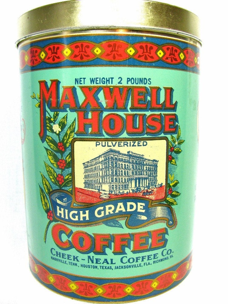 Vintage 1979 Maxwell House COFFEE TIN