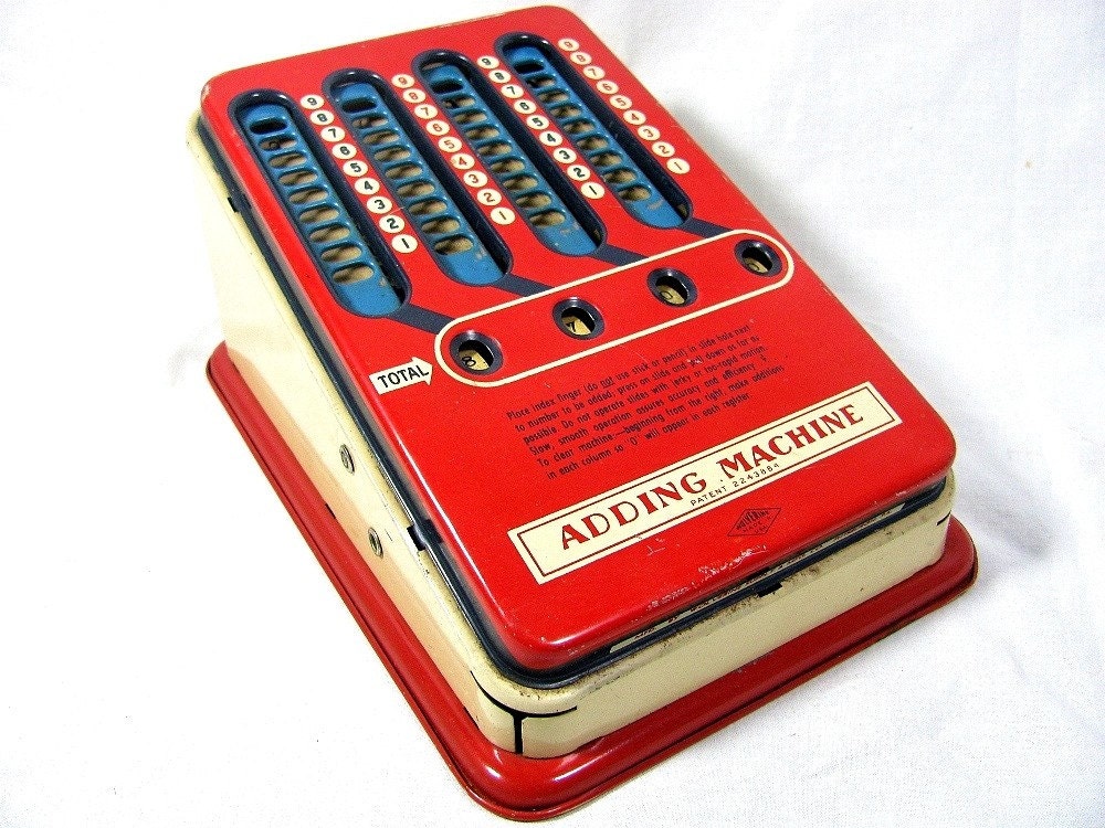 vintage wolverine adding machine