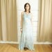 Vintage 1970's Sky Blue Floral Maxi Dress