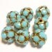 10pcs Vintage Style Opaque Turquoise Beads 10mm