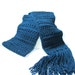 Knit Scarf, Peacock Blue Scarf, Gift For Her, Fashion Accessory, Hand Knit Scarf, Lacy Scarf, Turquoise Scarf, Winter Scarf, Womens Scarf,
