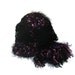 Sale Flaming Fuchsia and Black Hand Knit Scarf
