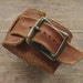leather wrist band - handstitched