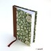 Weekly Planner 2017 brown green Renaissance Flower, two pages on week agenda, hard bound planner, calendar book 2017, gift for her