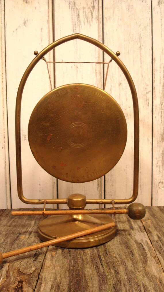 BRASS gong Dinner Bell Meditation chime