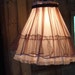 Eco Friendly Hanging Lamp, latest Frilly, Flouncy, Flirty hanging lamp, PINK, seen on Craftzine