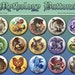 15 Mythology Monster Buttons