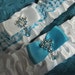 Tiffany Blue and White Garter Set