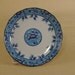 Vintage Blue and Turquoise Plate from Japan