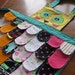 reserved for kailak/ Kids Mini Rainbow Owl Apron in Turquoise ages 3 to 7