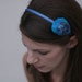 Felt Headband: Turquoise with Blossom SALE