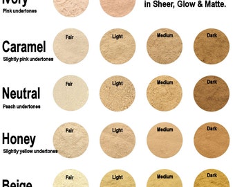 SAMPLE PACK Mineral Foundation - Medium Coverage With Glow - Choose 3 shades!