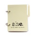 Journal or Diary for Writing Your Story - She: Me, My Heart, My World in Tea Green