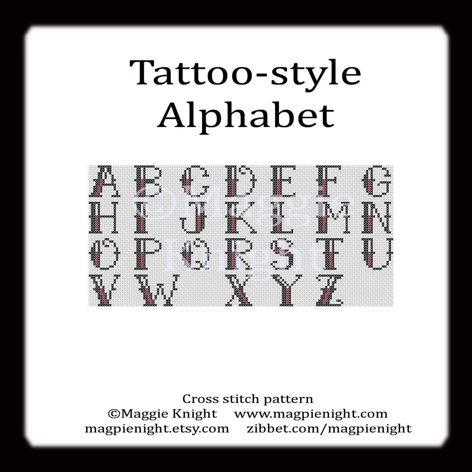 block letter tattoo font