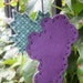 Hand Stitched Grape Ornament
