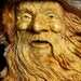 Gabby the Wood Spirit Elf Wizard carved in a pine knot