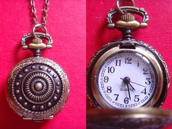 unique design bronze old times pendant charm pocket watch 24 inches ...