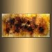 ORIGINAL Abstract Painting Contemporary Modern rich textured Yellow Brown Art by Henry Parsinia Large 48x24